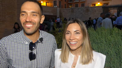 ENTREVISTAS EN EL JARDIN DE SAN PEDRO TRAS EL ACTO DE INICIO DE LAS FIESTAS DEL ÁNGEL 2023