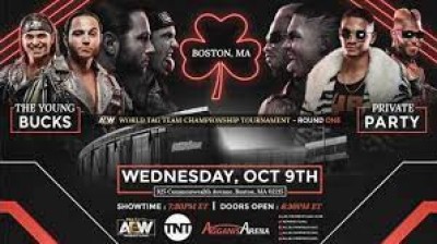 Private Party VS Young Bucks AEW Dynamite #2 2019-10-09
