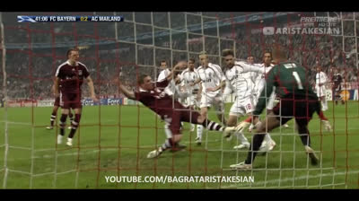 Bayern München v AC Milan  0-2 (agg  2-4) #UCL 2007 Quarter-final flashback - 4K UHD